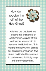 How do I receive the gift of the Holy Ghost sm